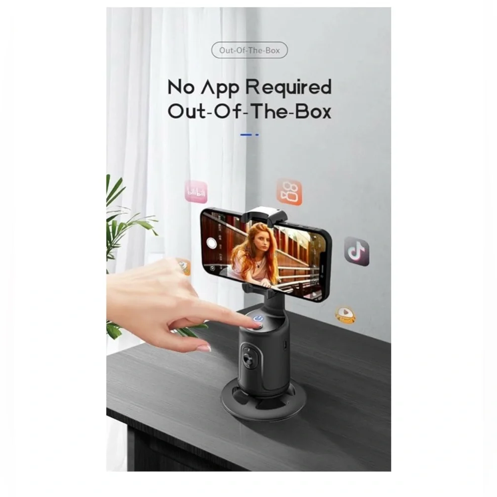 360 Auto Face Tracking Selfie Stick Tripod